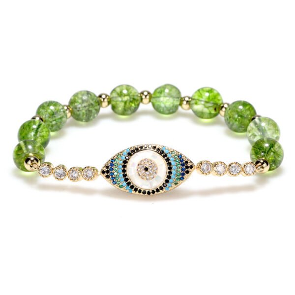 Peridot Evil Eye Bracelet mySite