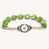 Peridot Evil Eye Bracelet mySite