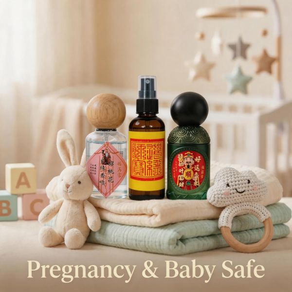 Ritual mist fragrance bottles set: spray bottle, amber dropper bottle, and dark pump bottle