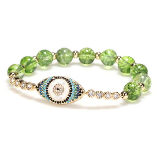 Peridot Evil Eye Bracelet mySite