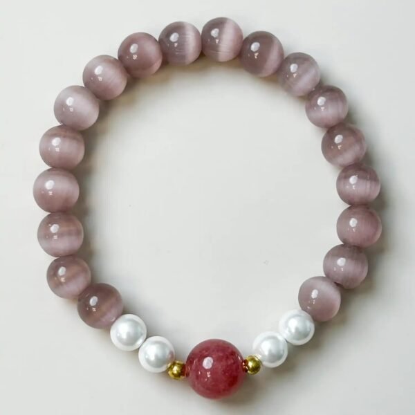 Cat's Eye Pearl Balance Bracelet mySite