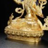 Manjushri & Samantabhadra Brass Statue – Full Gilded Tibetan Buddhist Deities, 16 cm / 21 cm / 33 cm (6.3” / 8.3” / 13”) Height
