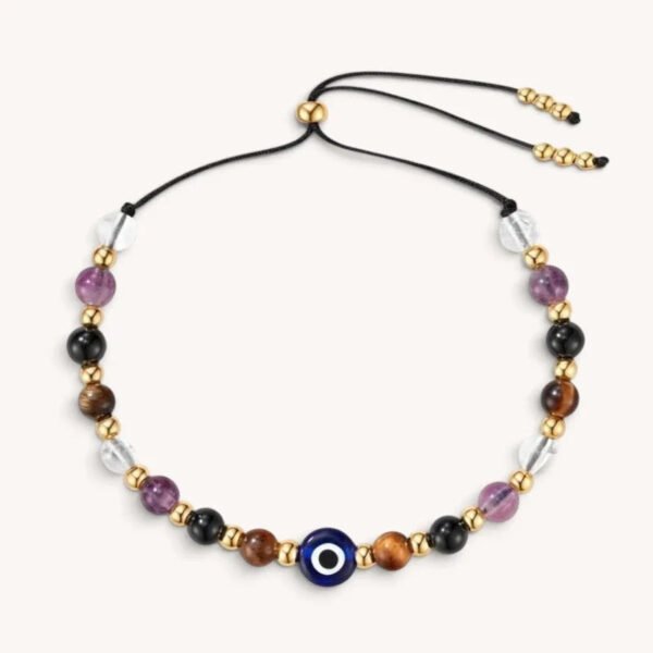 Evil Eye Multi-Crystal Protection Bracelet mySite