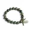 Buddha & Karma Green Jade Bracelet with Pixiu - Invite Wealth & Calming Energies - Buddha & Karma