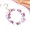 Amethyst Gravel Pearl Balance Bracelet mySite