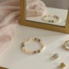 Cat’s Eye Crystal Pearl Balance Bracelet mySite