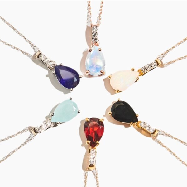 Pisces Zodiac & March Birthstone Necklaces mySite
