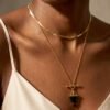Black Obsidian Heroine & Herringbone Necklaces mySite