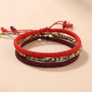 Buddha & Karma Tibetan Buddhist Knot Lucky Rope Bracelet