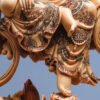 EverestArtStudios Natural Reclaimed Mammoth Ivory Water Moon Guanyin Avalokiteshvara Statue, Hand Carved Bodhisattva Sculpture, Buddhist Altar Decor, Collectible Art