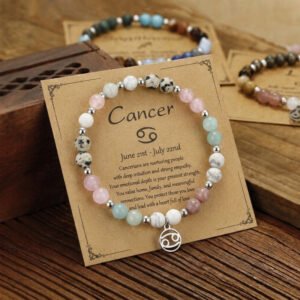 Buddha & Karma Cancer Zodiac Crystal Bracelet
