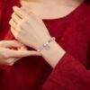 Buddha & Karma Cancer Zodiac Crystal Bracelet