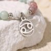 Buddha & Karma Cancer Zodiac Crystal Bracelet