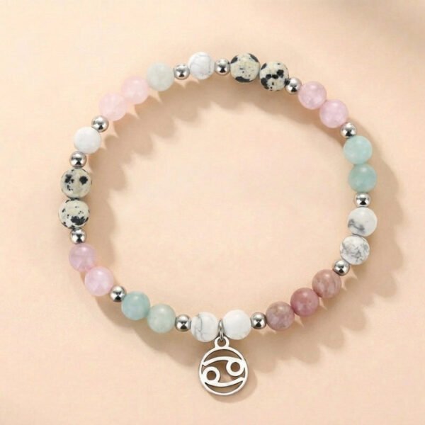 Buddha & Karma Cancer Zodiac Crystal Bracelet