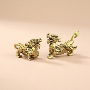 Copper_Pixiu_Set_5 Buddha & Karma Copper Pixiu Set - Male and Female Pi Yao Feng Shui Wealth Ornament