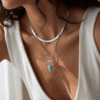Amazonite Heroine & Herringbone Necklaces mySite