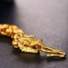 Double-Headed Golden Dragon Luck Bracelet - Buddha & Karma