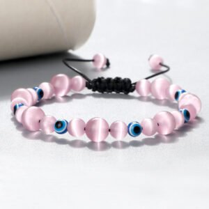 Evil Eye Cat’s Eye Crystal Balance Bracelet mySite