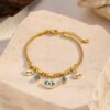 Evil Eye Turquoise Pendant Protection Bracelet mySite