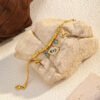 Evil Eye Turquoise Pendant Protection Bracelet mySite