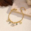 Evil Eye Turquoise Pendant Protection Bracelet mySite