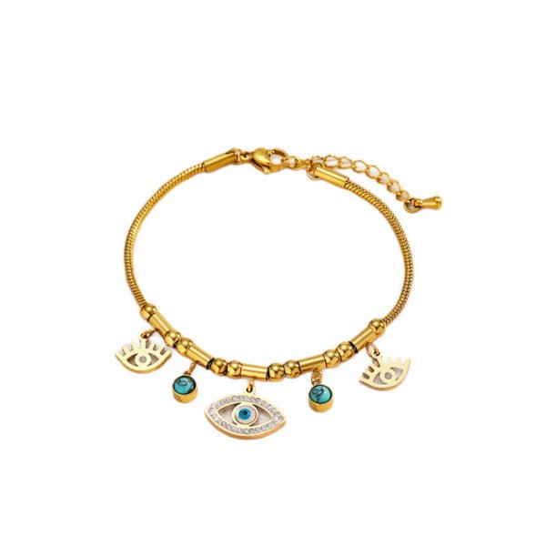 Evil Eye Turquoise Pendant Protection Bracelet mySite