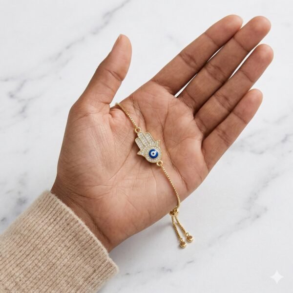 Evil Eye Zircon Palm Protection Bracelet mySite