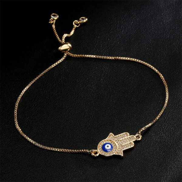 Evil Eye Zircon Palm Protection Bracelet mySite