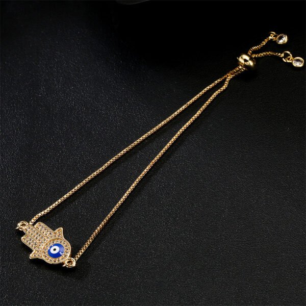 Evil Eye Zircon Palm Protection Bracelet mySite