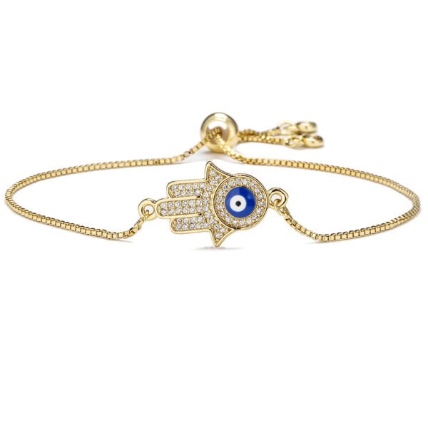 Evil Eye Zircon Palm Protection Bracelet mySite