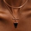 Black Obsidian Heroine & Herringbone Necklaces mySite