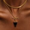 Black Obsidian Heroine & Herringbone Necklaces mySite