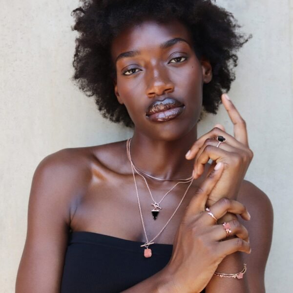 Black Obsidian Heroine & Herringbone Necklaces mySite