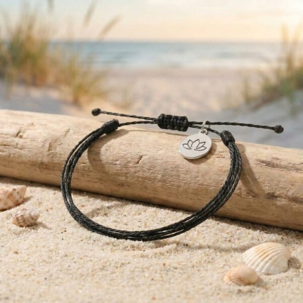 Buddha & Karma Multiple Strings Intention Bracelet Handmade - Luck, Calm, Protection