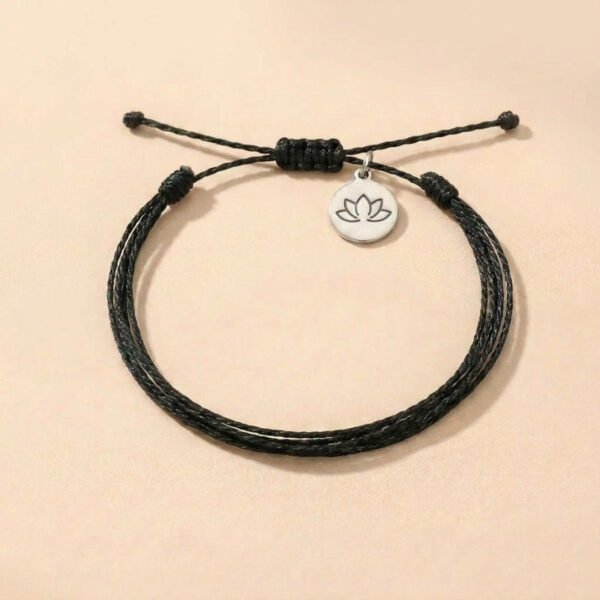 Buddha & Karma Multiple Strings Intention Bracelet Handmade - Luck, Calm, Protection