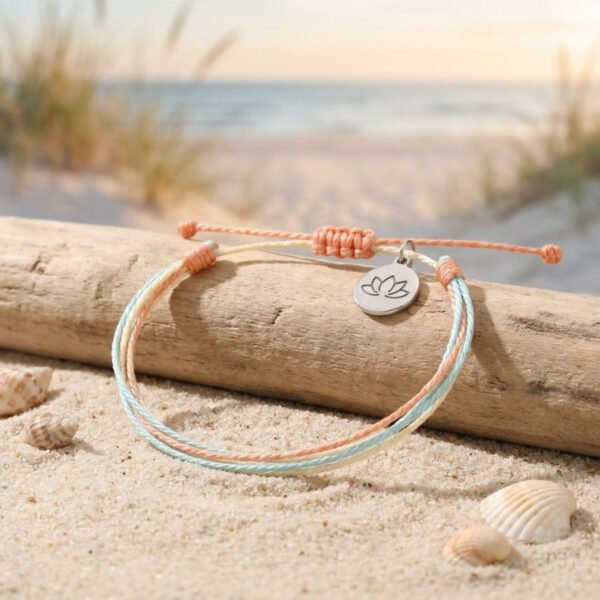 Buddha & Karma Multiple Strings Intention Bracelet Handmade - Luck, Calm, Protection