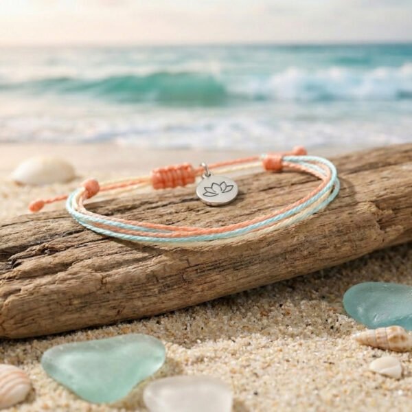 Buddha & Karma Multiple Strings Intention Bracelet Handmade - Luck, Calm, Protection