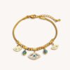 Evil Eye Turquoise Pendant Protection Bracelet mySite