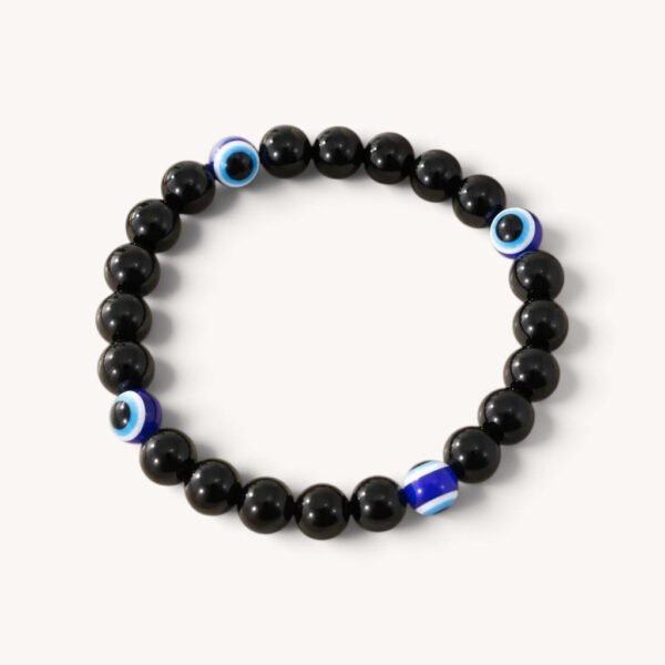 Obsidian Evil Eye Protection Bracelet mySite