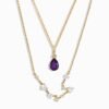 Aquarius Zodiac & February Birthstone Necklaces mySite