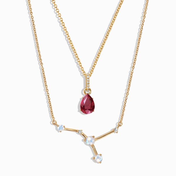 Cancer Zodiac & July Birthstone Necklaces mySite