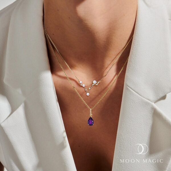 Pisces Zodiac & February Birthstone Necklaces mySite