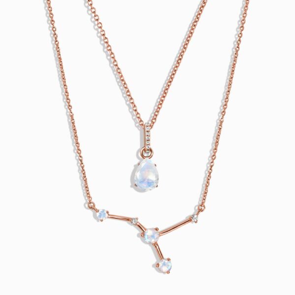 Cancer Zodiac & June Birthstone Necklaces mySite