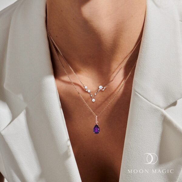 Pisces Zodiac & February Birthstone Necklaces mySite