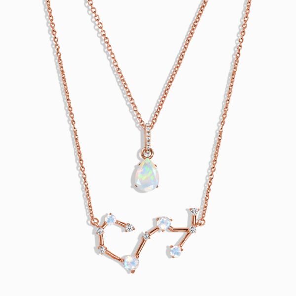 Scorpio Zodiac Constellation & October Birthstone Necklaces mySite