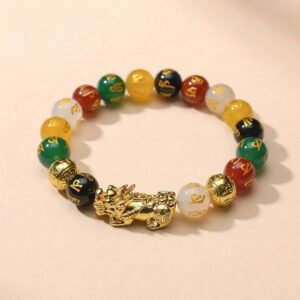 Pixiu_Five_Elements_Crystal_Bracelet JADE & QI Pixiu Five Elements Crystal Bracelet – Align with Abundance and Elemental Balance