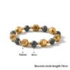 Buddha & Karma Double Power Wealth Magnet Bracelet - Pyrite, Black Agate