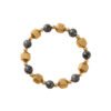 Buddha & Karma Double Power Wealth Magnet Bracelet - Pyrite, Black Agate