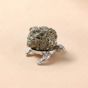 JADE & QI Pyrite Turtle Wealth Ornament