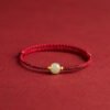Buddha & Karma Red String Hetian Jade Stone Bracelet mySite